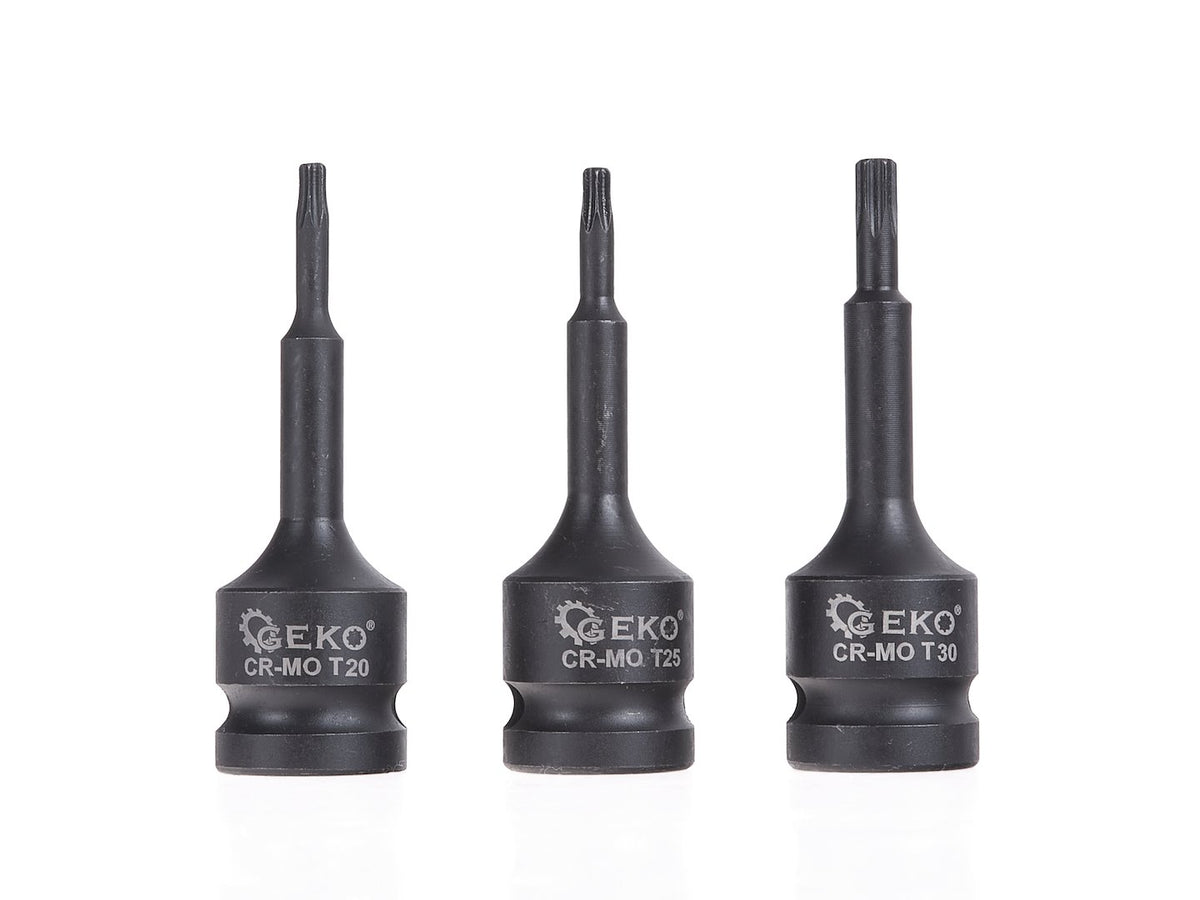 9-piece Torx impact socket set T20-T70