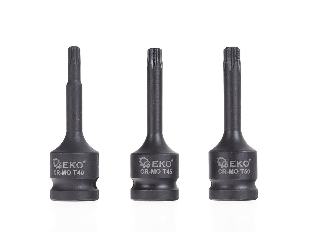 9-piece Torx impact socket set T20-T70
