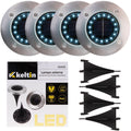 16 LED Solar Garden Lamp Set