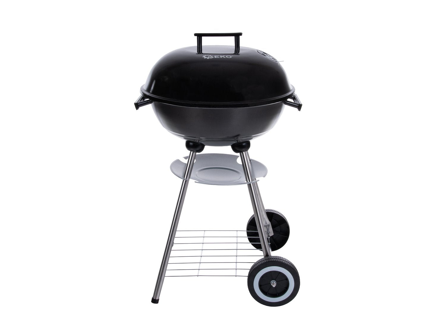 Round charcoal grill with cover - grate diameter 39 cm