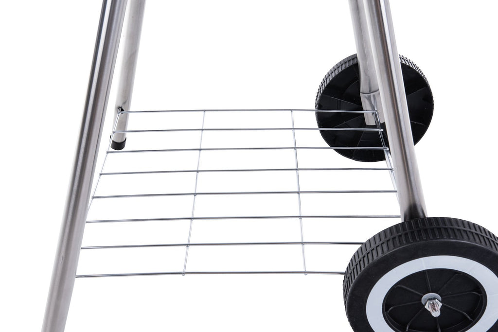 Round charcoal grill with cover - grate diameter 39 cm