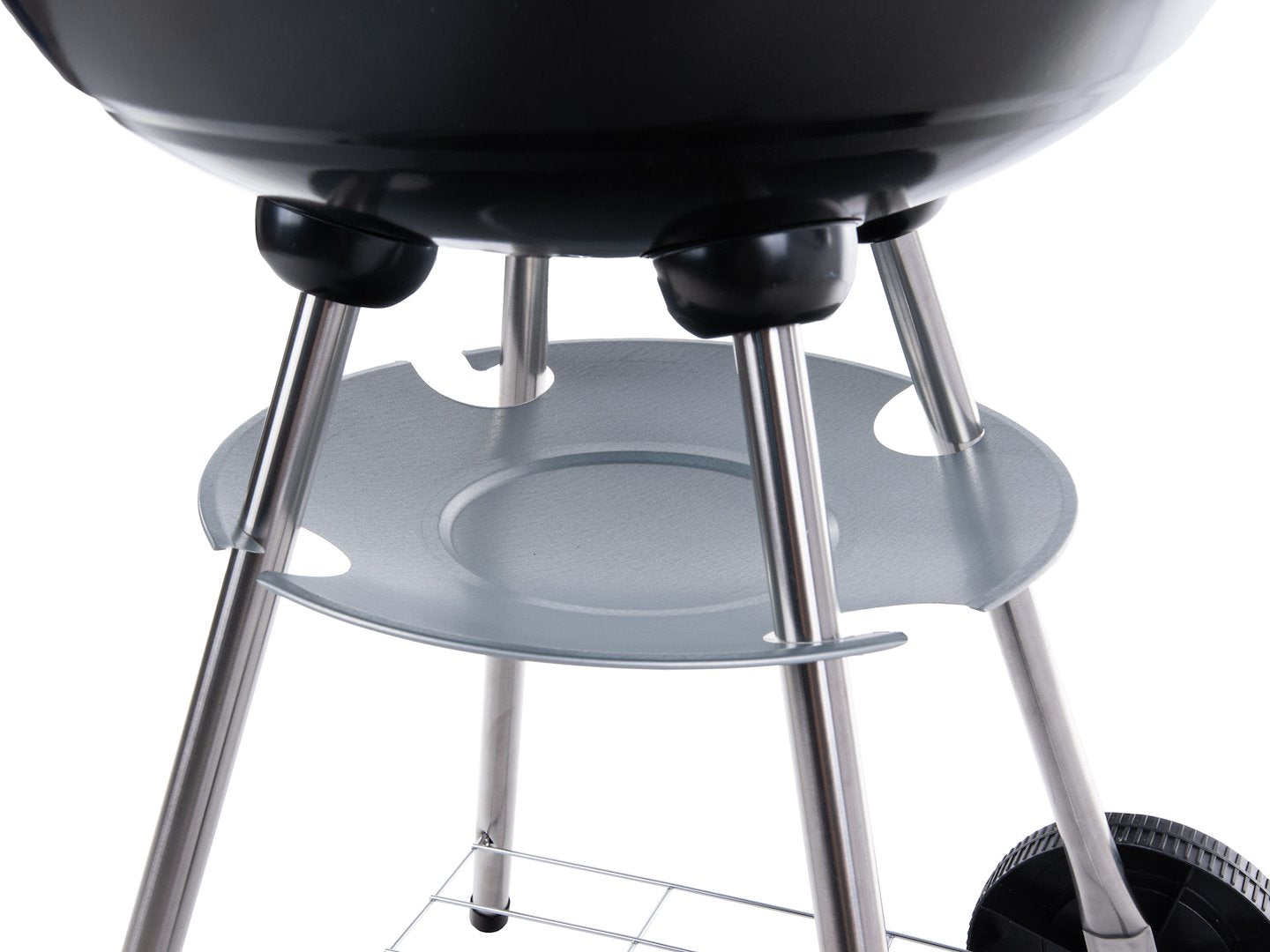 Round charcoal grill with cover - grate diameter 39 cm