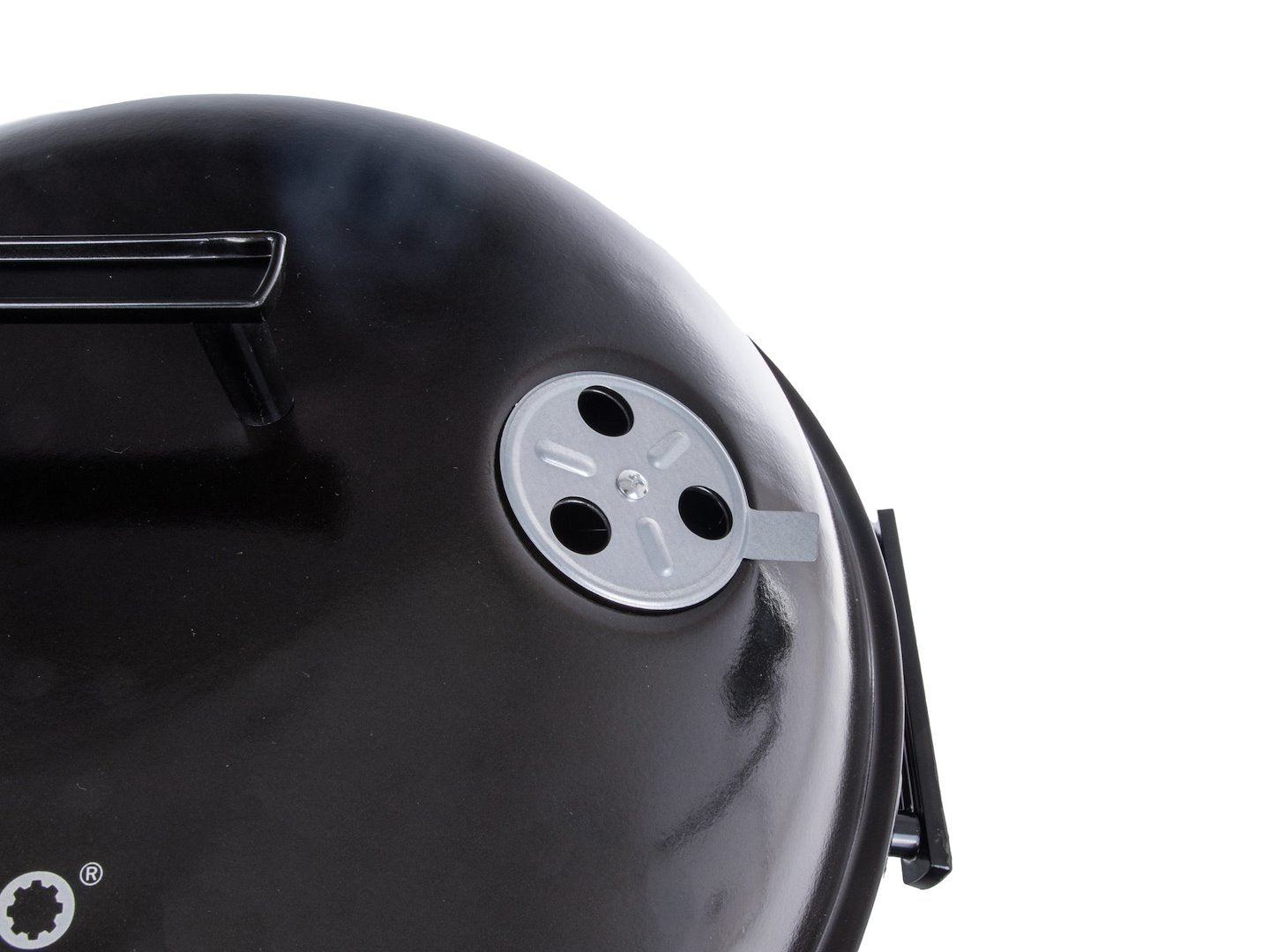 Round charcoal grill with cover - grate diameter 39 cm