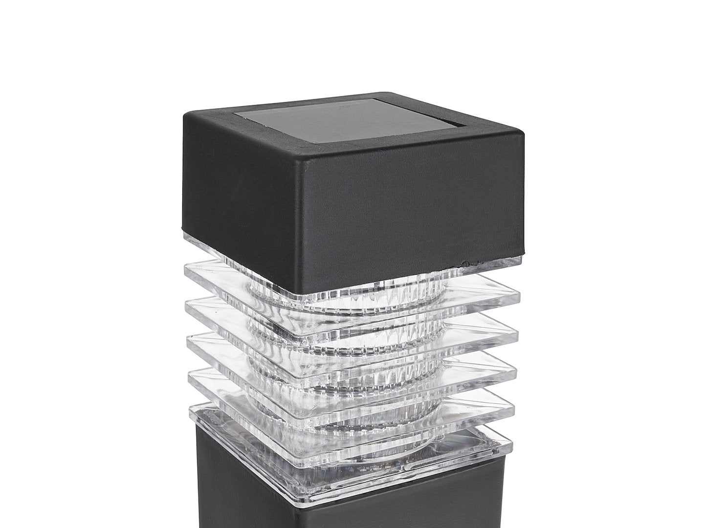 Solar garden lamp 6 x 6 x 40 cm – Pack of 4