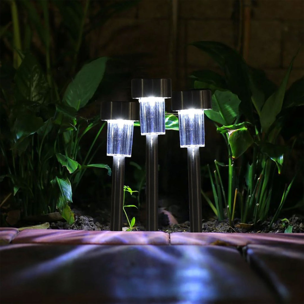 Solar garden lamp 4.5 x 4.5 x 30 cm – Pack of 10