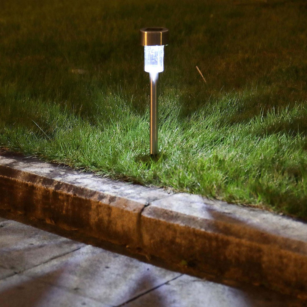 Solar garden lamp 4.5 x 4.5 x 30 cm – Pack of 10