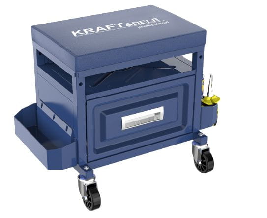 WORKSHOP STOOL WITH DRAWER KD10761