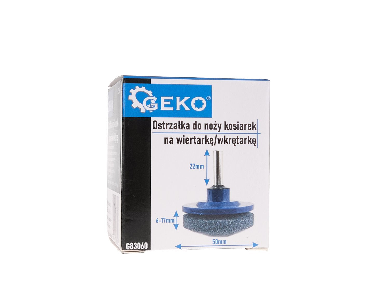 Lawn mower blade sharpener 50 mm for a drill