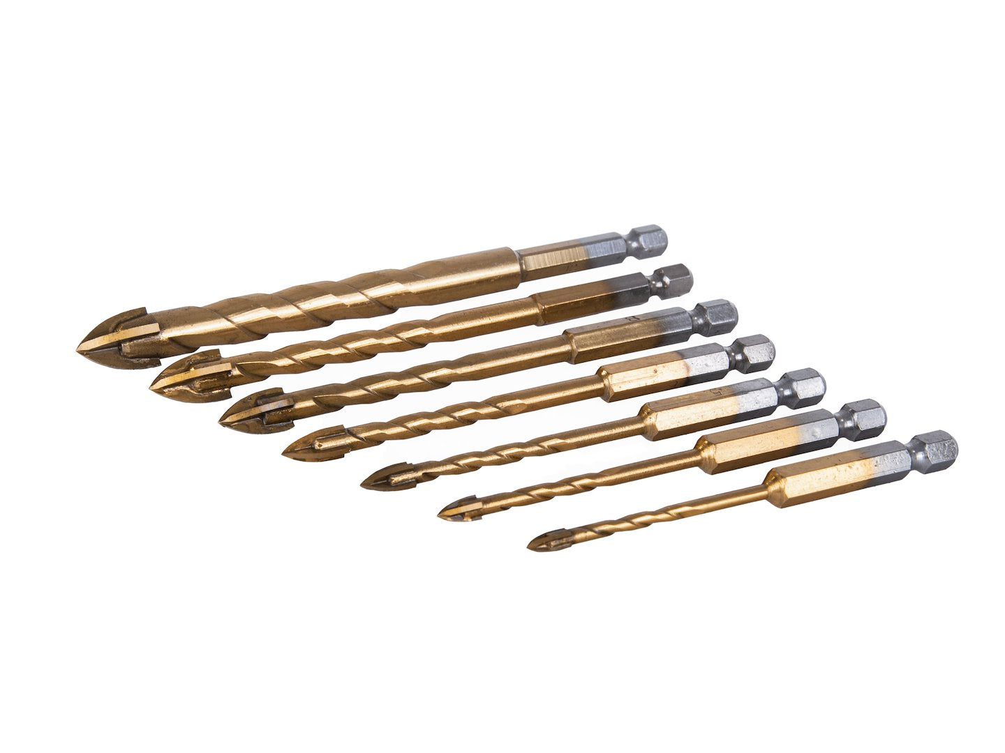 7-piece drill set for glass and ceramic