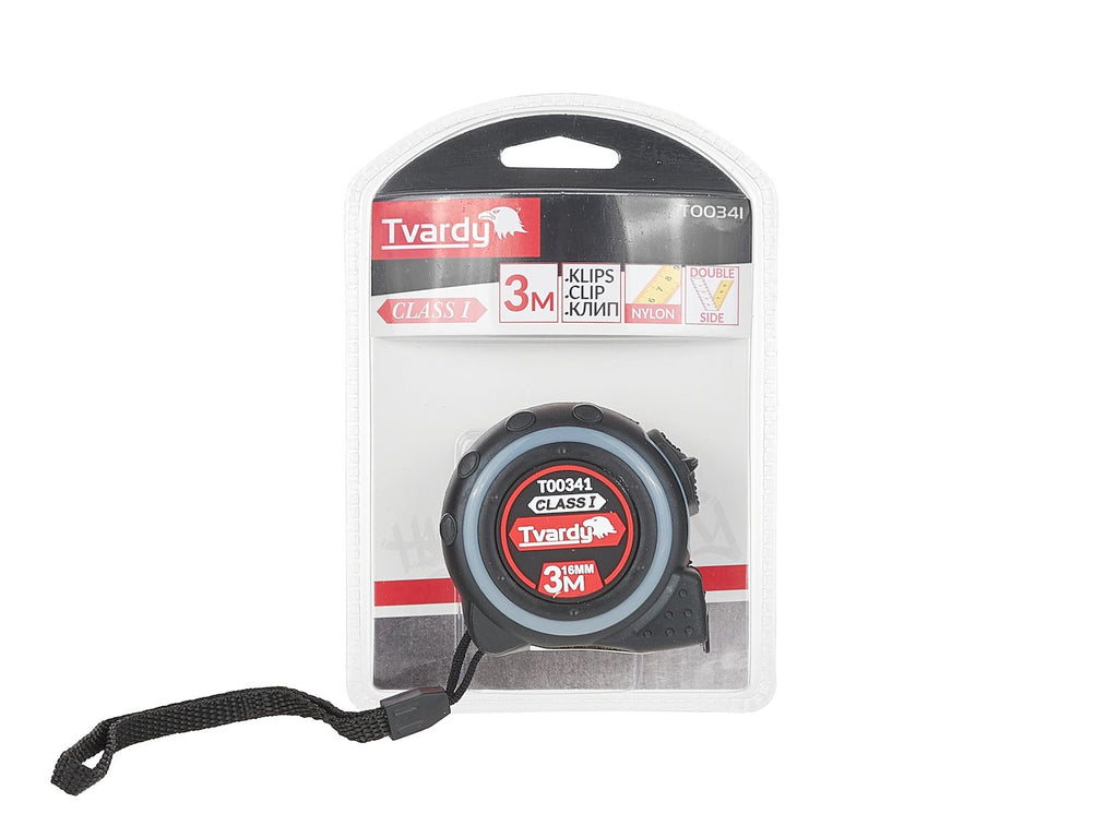 Double-sided Nylon Measuring Tape 3 m / 16 mm Class I