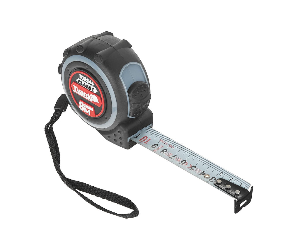 Double-sided nylon measuring tape 8m/25mm Class I