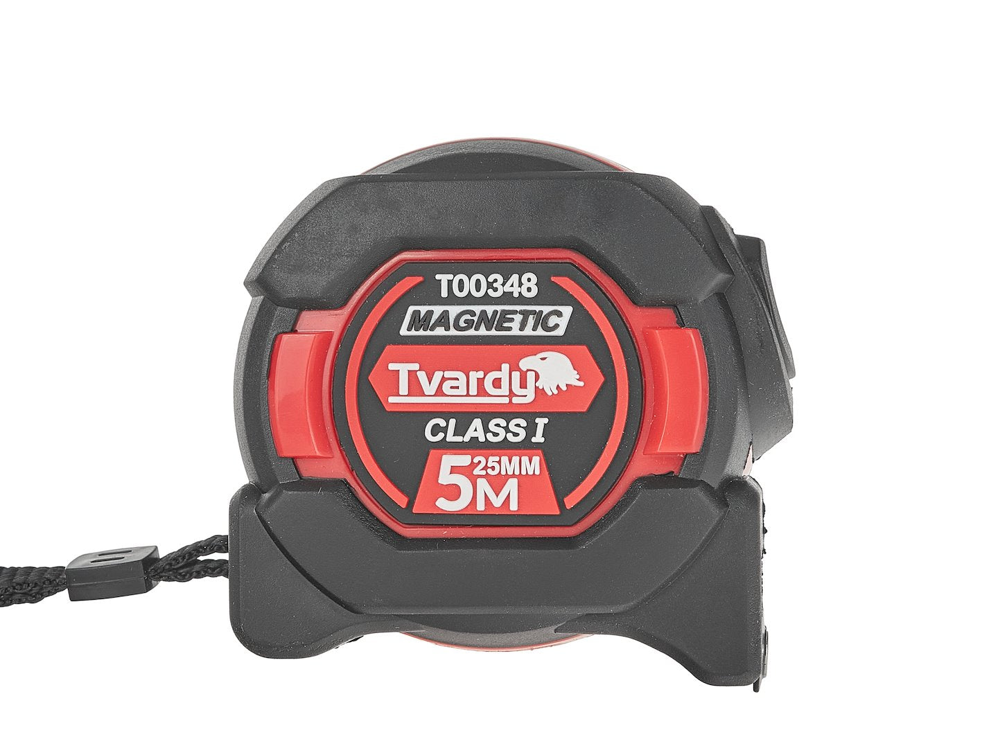 Double-sided nylon measuring tape with magnet and auto-stop 5m/25mm CLASS I – display box – Pack of 6