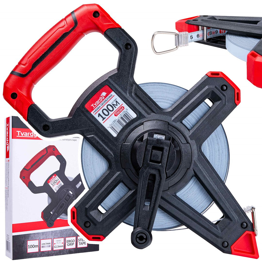 Open-frame surveyor's tape 100 m