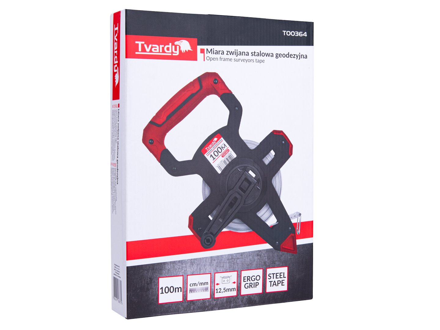 Open-frame surveyor's tape 100 m