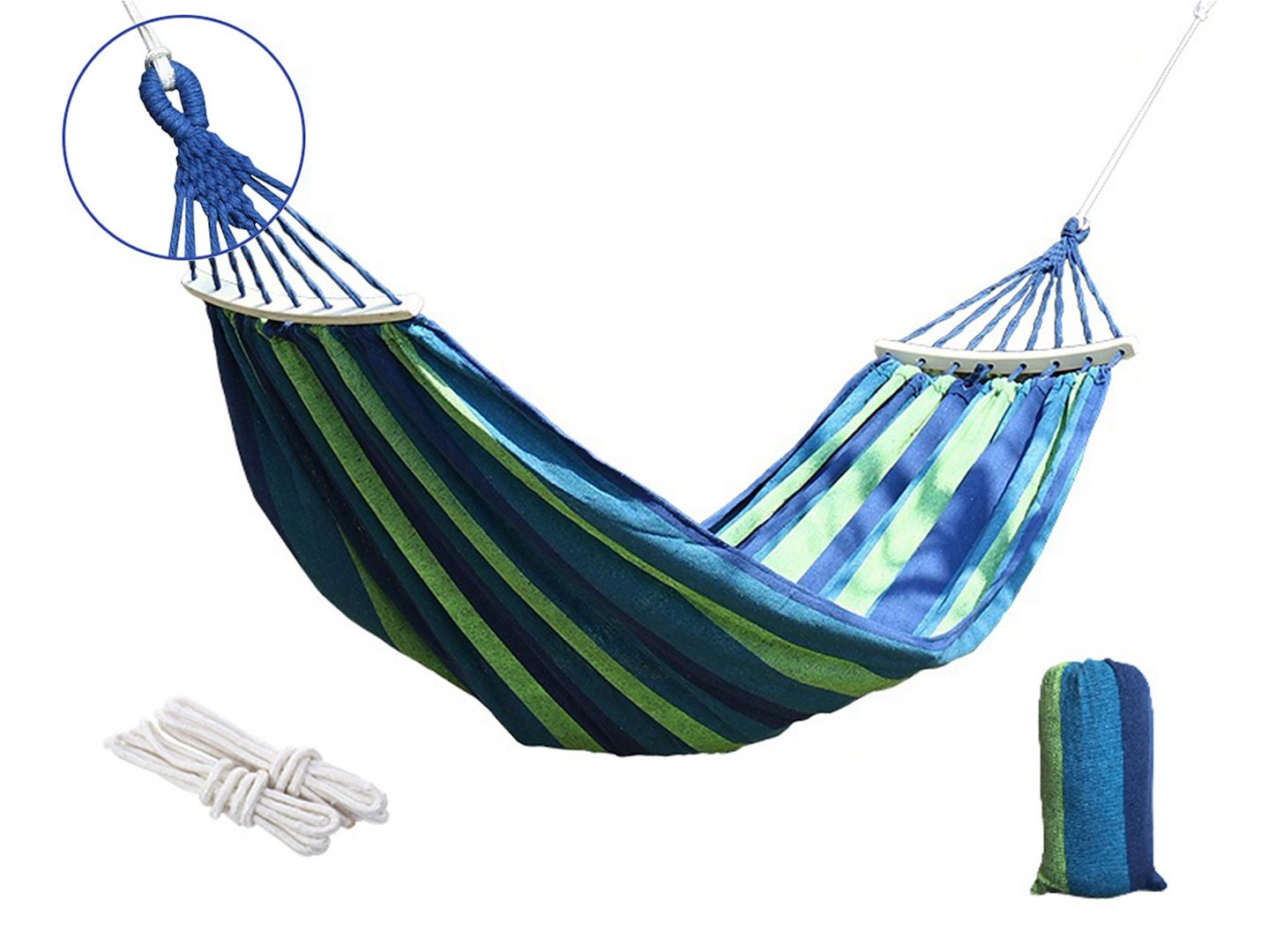 Garden two-person hammock 190 x 150 cm, 200 kg