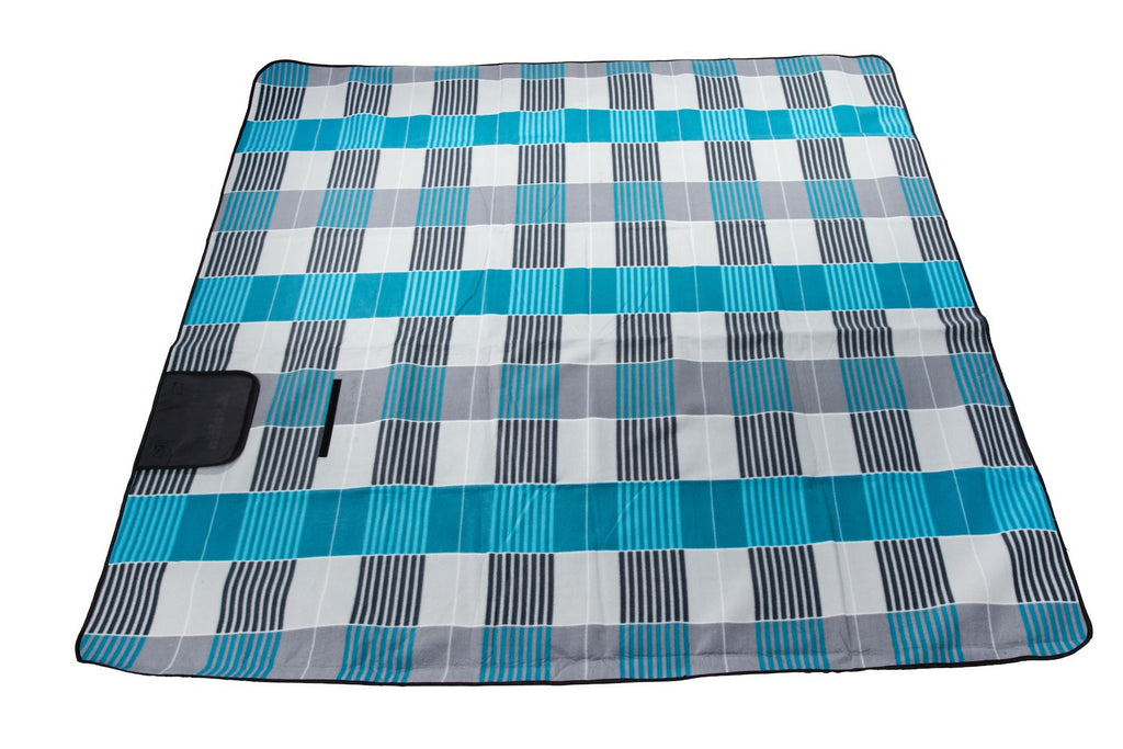 Insulated Beach Blanket 200 x 200 (Gray & Blue)
