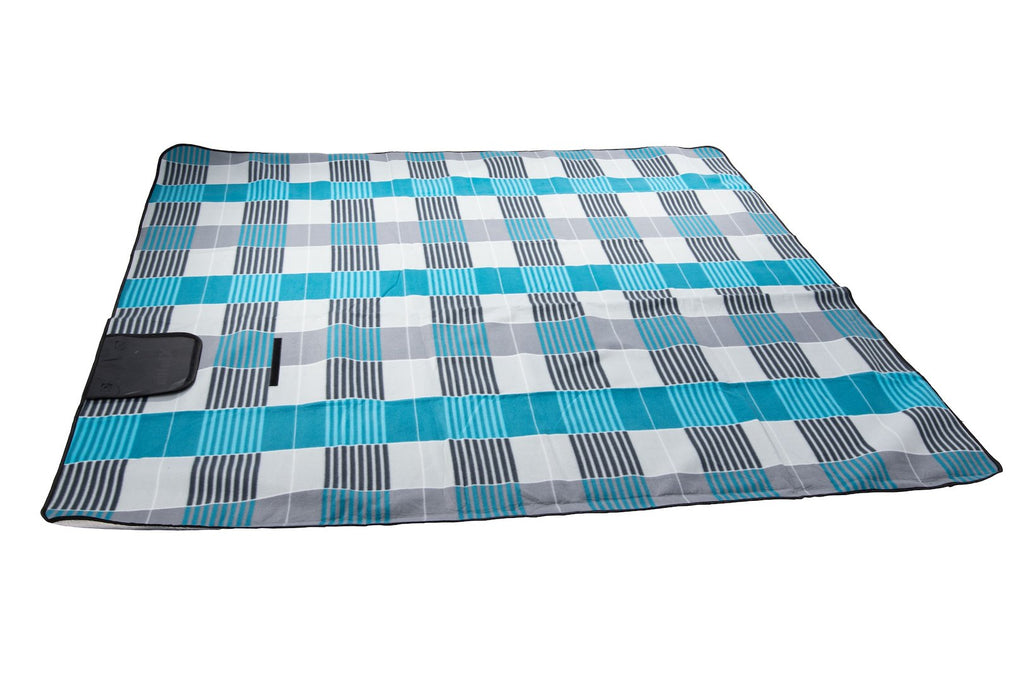 Insulated Beach Blanket 200 x 200 (Gray & Blue)