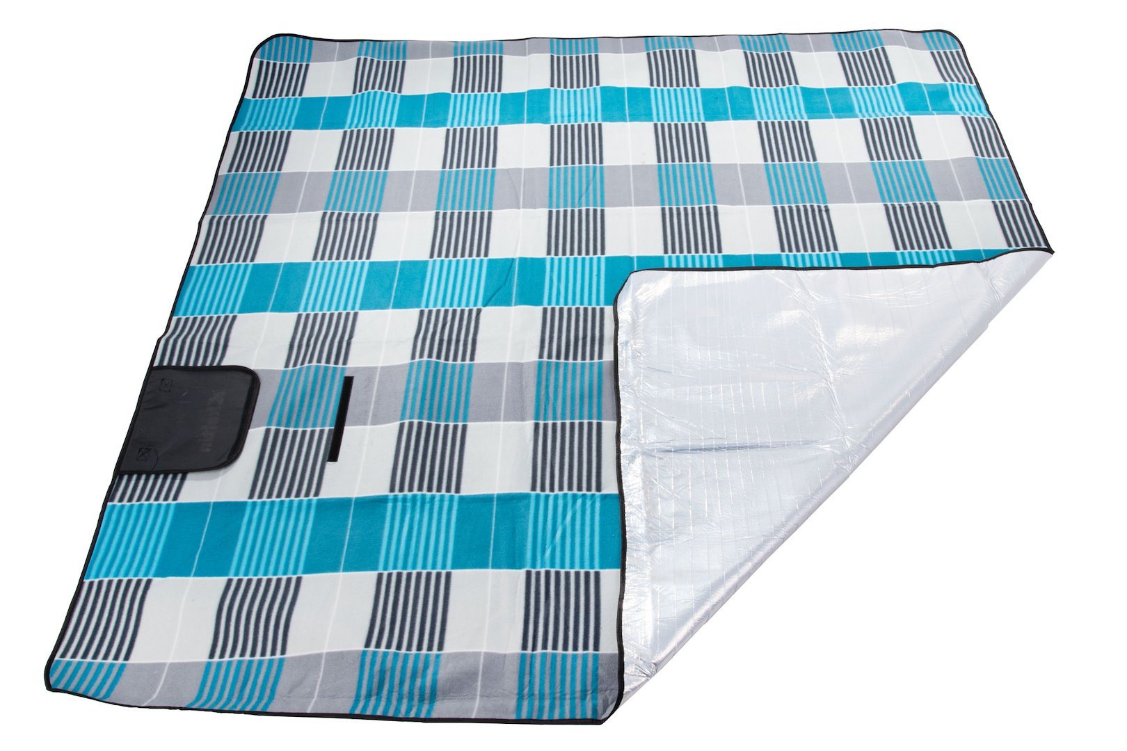 Insulated Beach Blanket 200 x 200 (Gray & Blue)