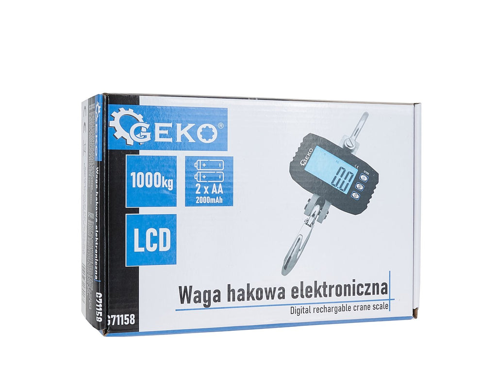 Digital rechargeable crane scale 1000 kg