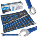 Polished Combination Wrench (Spanner) Set with AntiSlip Layer, 6-36 mm, 25 pcs