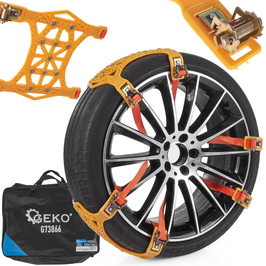6 pcs Quick-Installation Snow Chains for Wheels