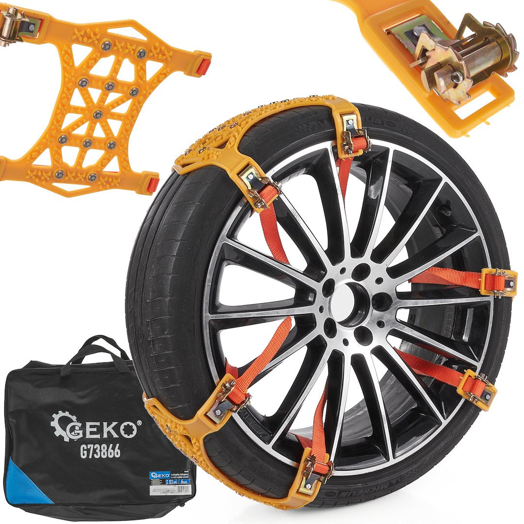 6 pcs Quick-Installation Snow Chains for Wheels