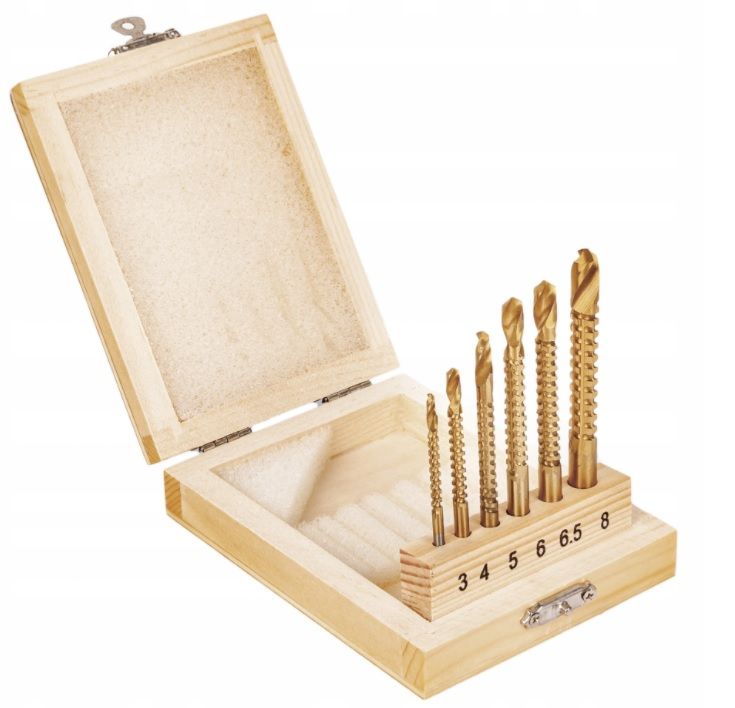 Milling drills KD997 6pcs. cutters 3-8mm