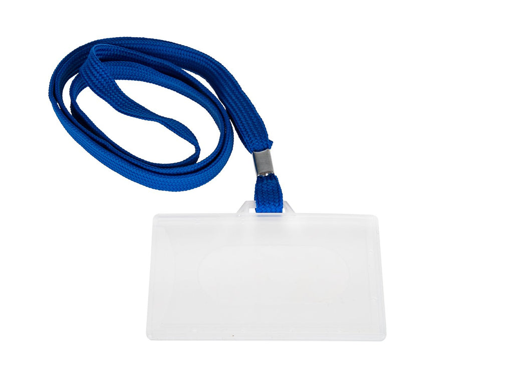 ID badge with lanyard, 92 x 59 mm – Pack of 10