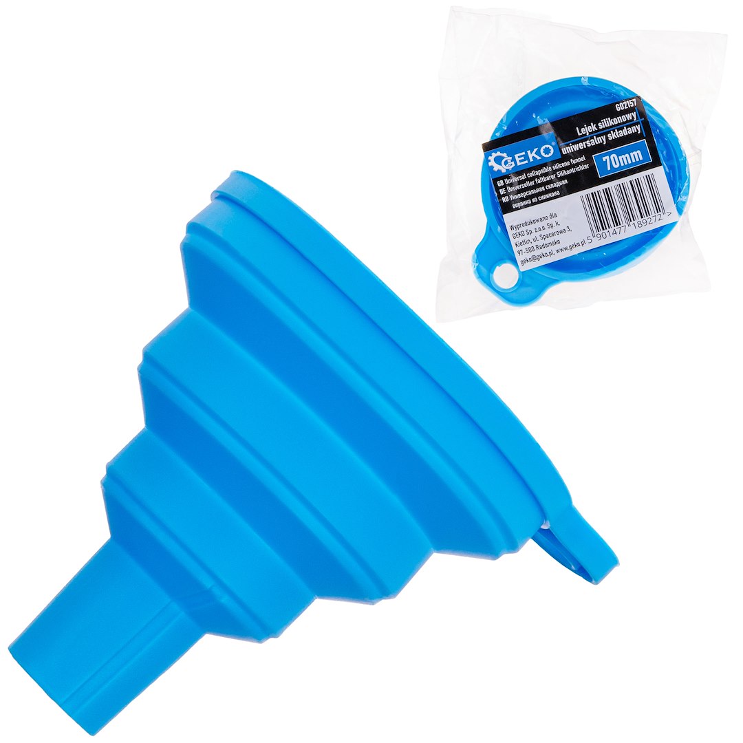 Universal collapsible silicone funnel 70 mm