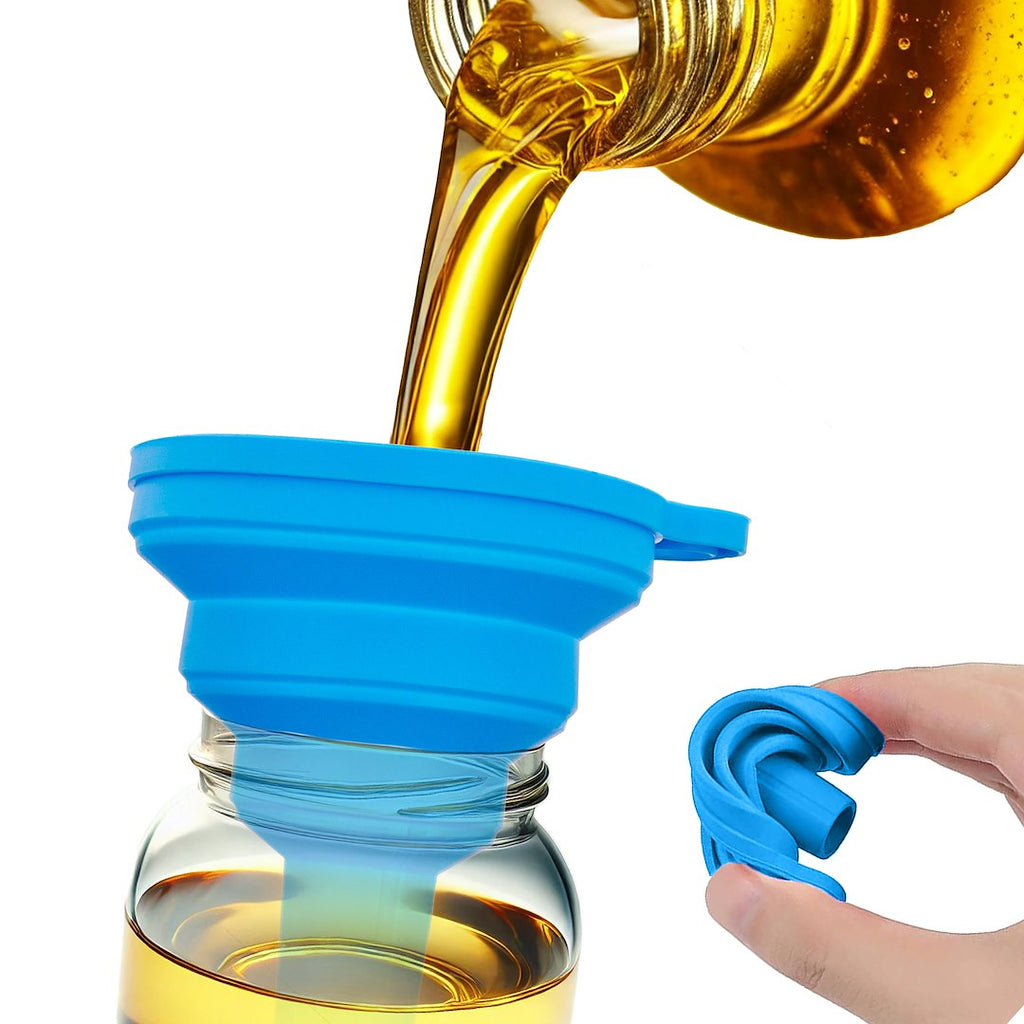 Universal collapsible silicone funnel 70 mm