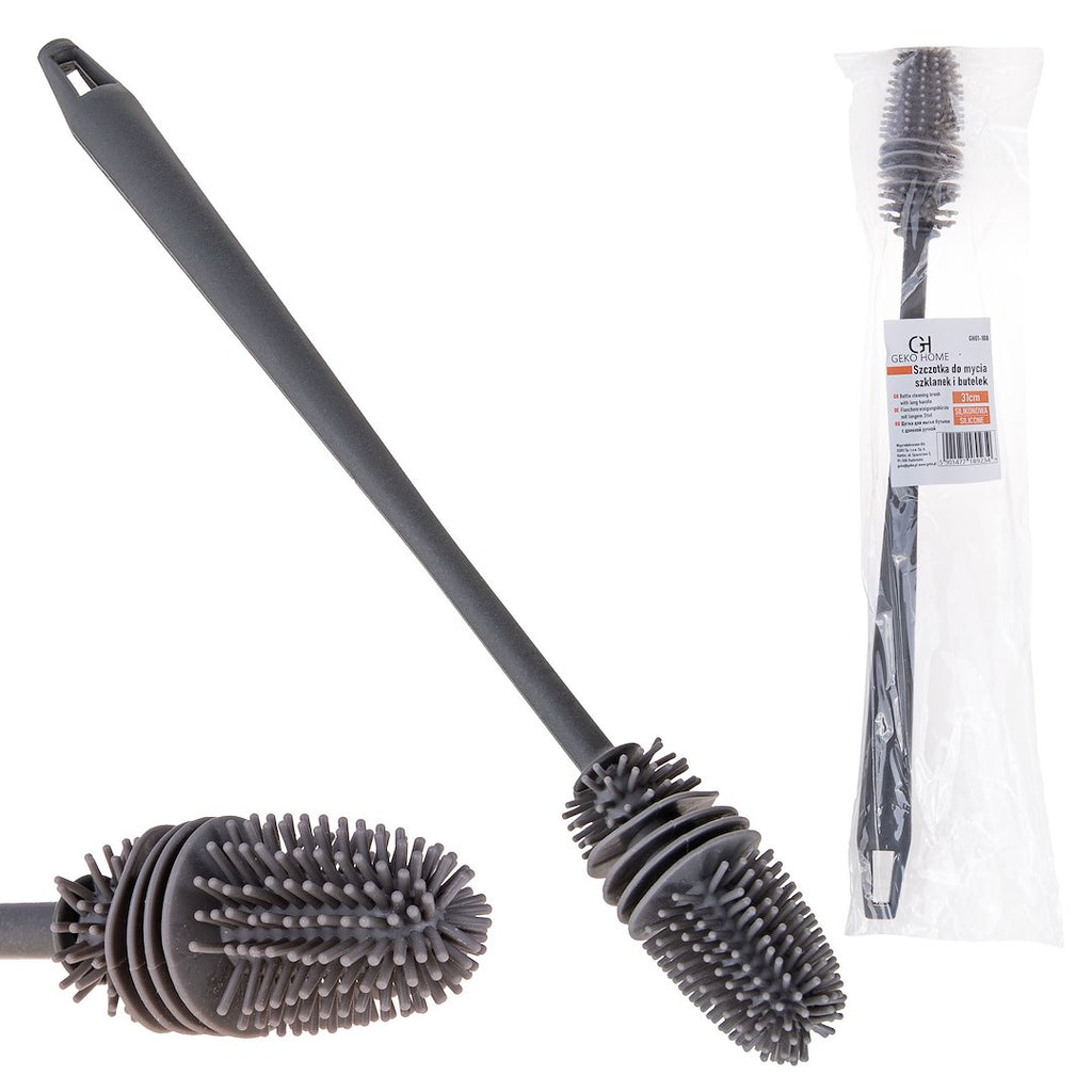 Silicone Bottle Cleaning Brush with Long Handle