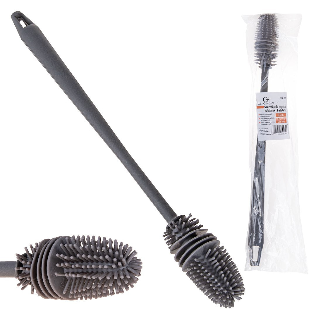 Silicone Bottle Cleaning Brush with Long Handle