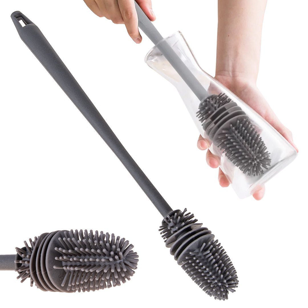 Silicone Bottle Cleaning Brush with Long Handle