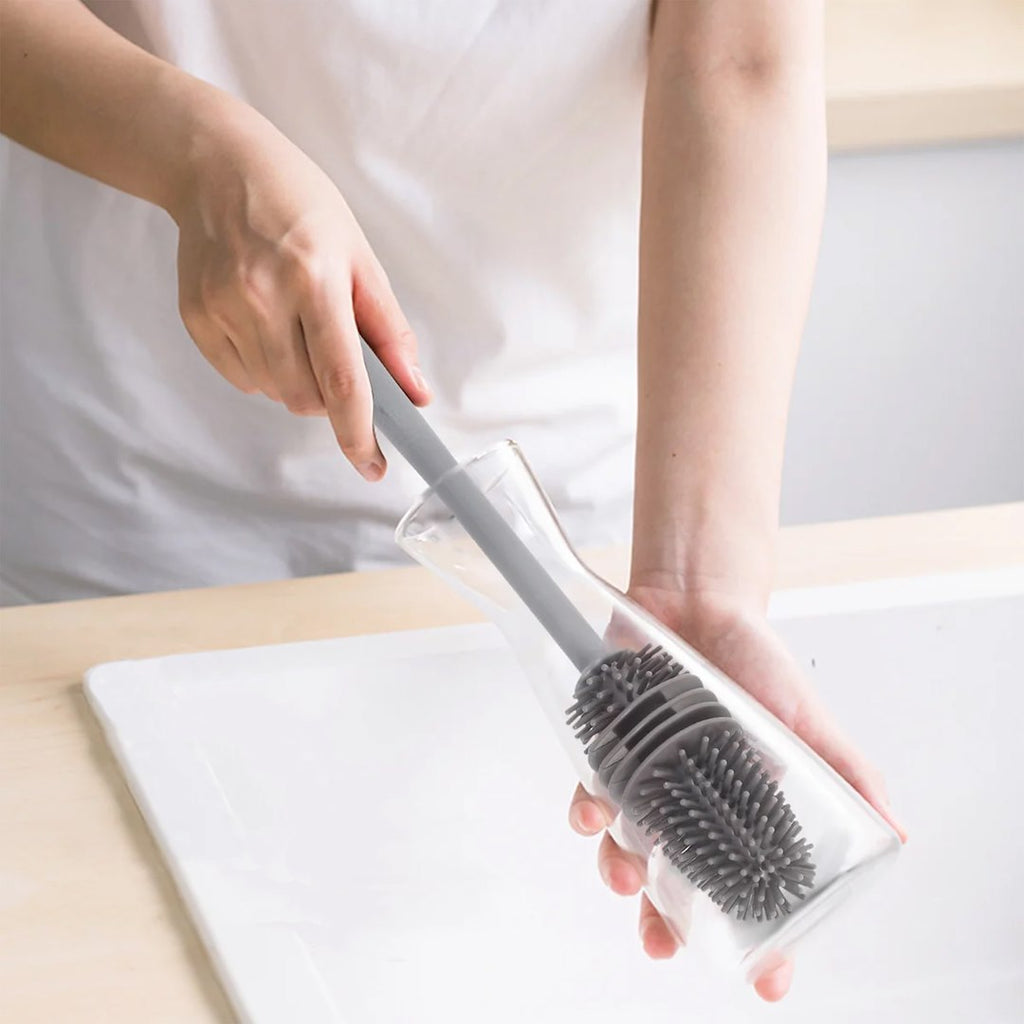 Silicone Bottle Cleaning Brush with Long Handle
