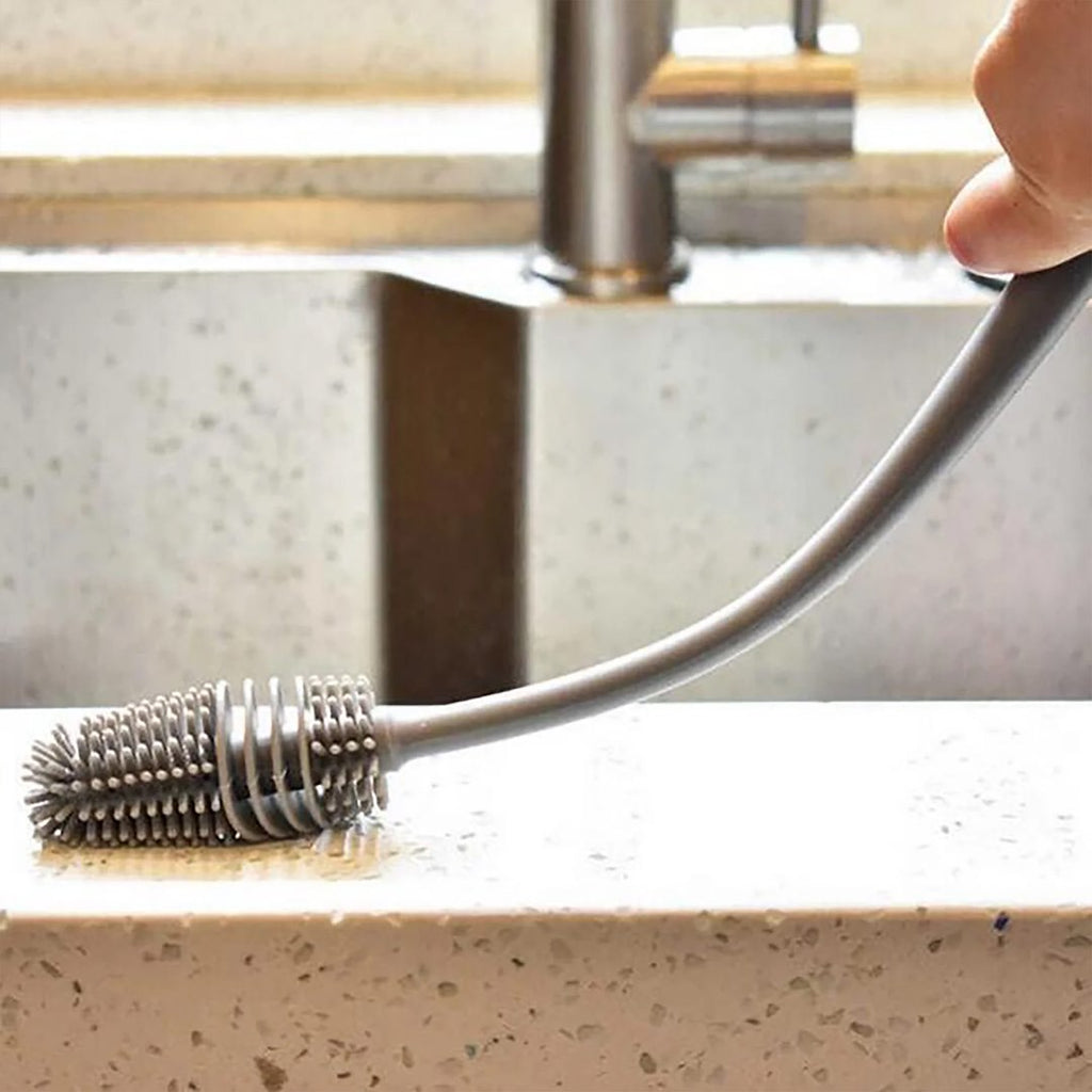 Silicone Bottle Cleaning Brush with Long Handle