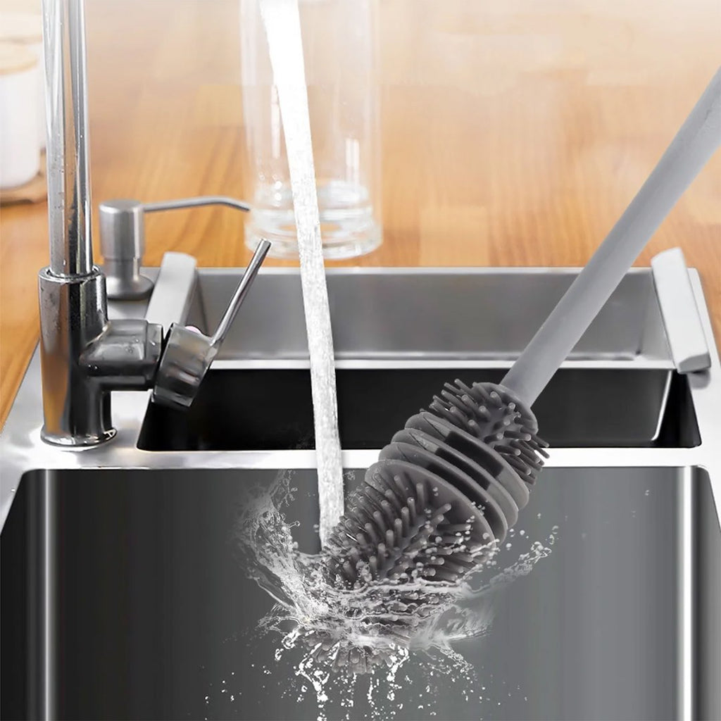 Silicone Bottle Cleaning Brush with Long Handle