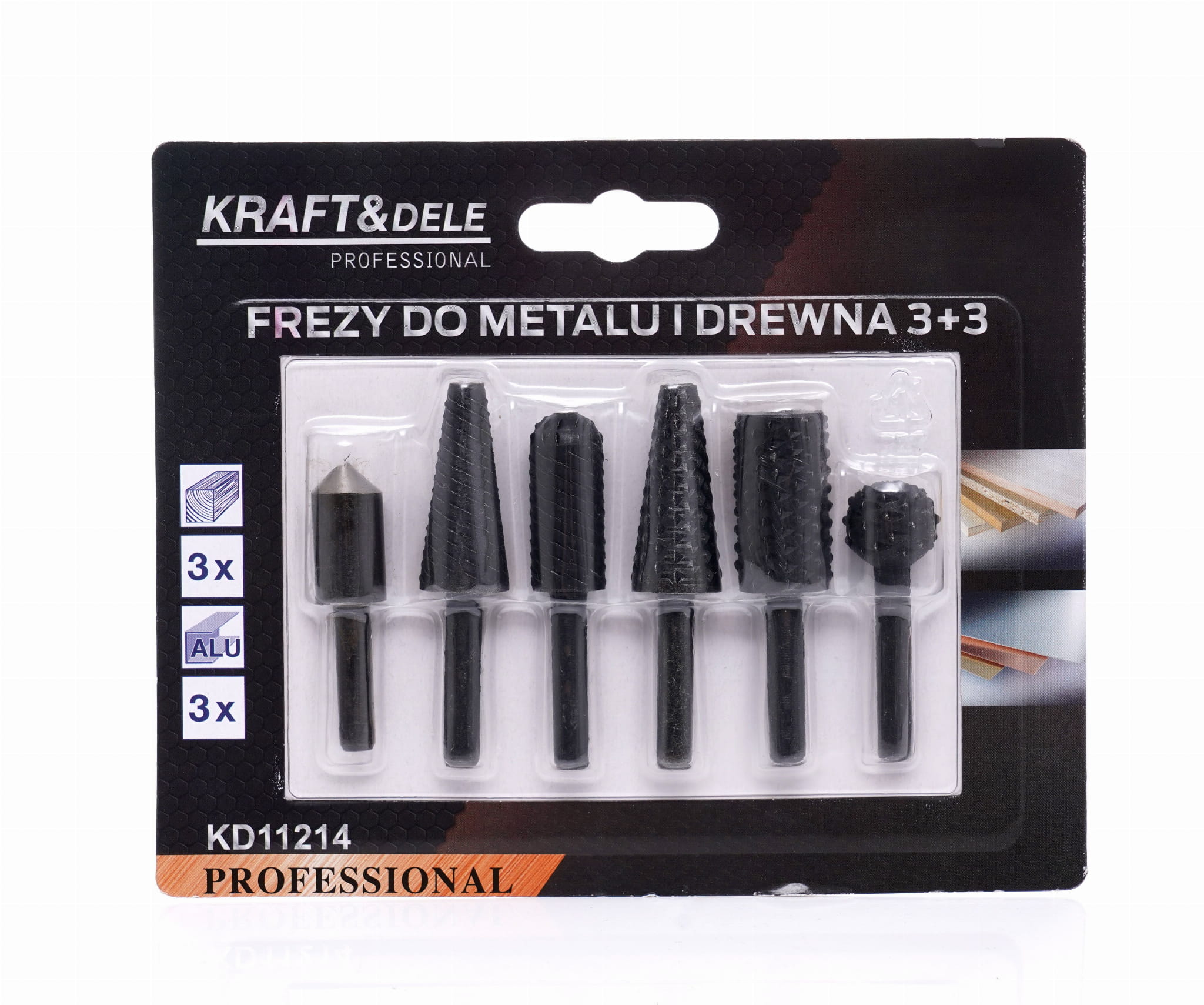 Freesid metallile ja puidule 3+3 KD11214 (VB10)