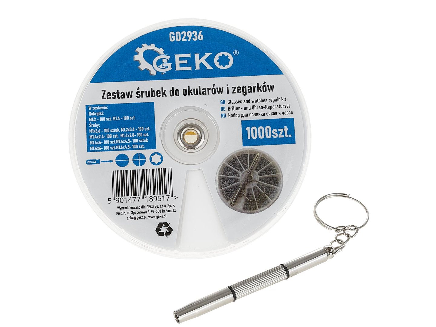 1000-piece glasses and watches repair kit