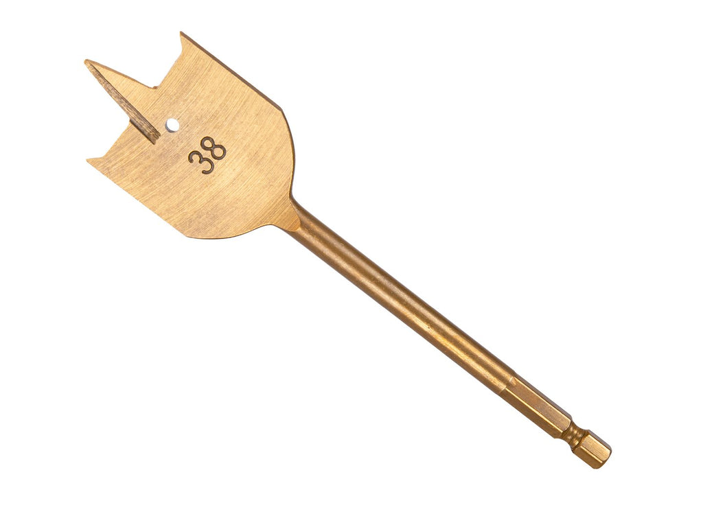 16-piece spade drill set in a case, 6-38 mm