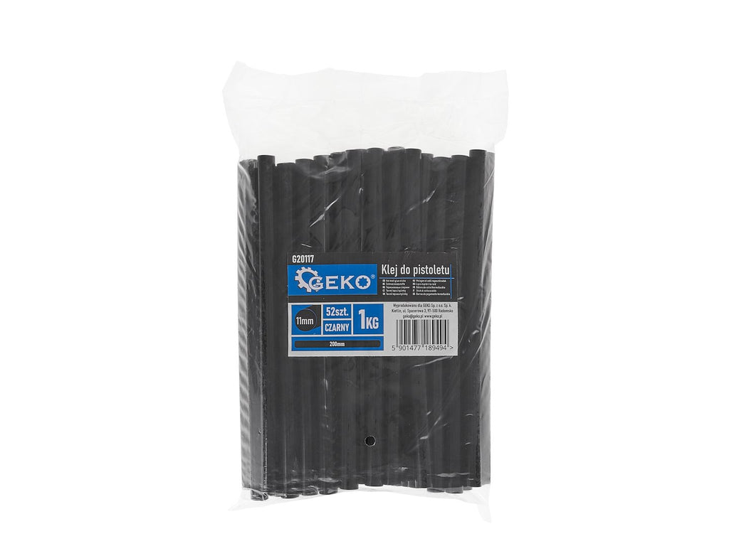 Glue sticks 11 mm - 200 mm, black, 52 pcs