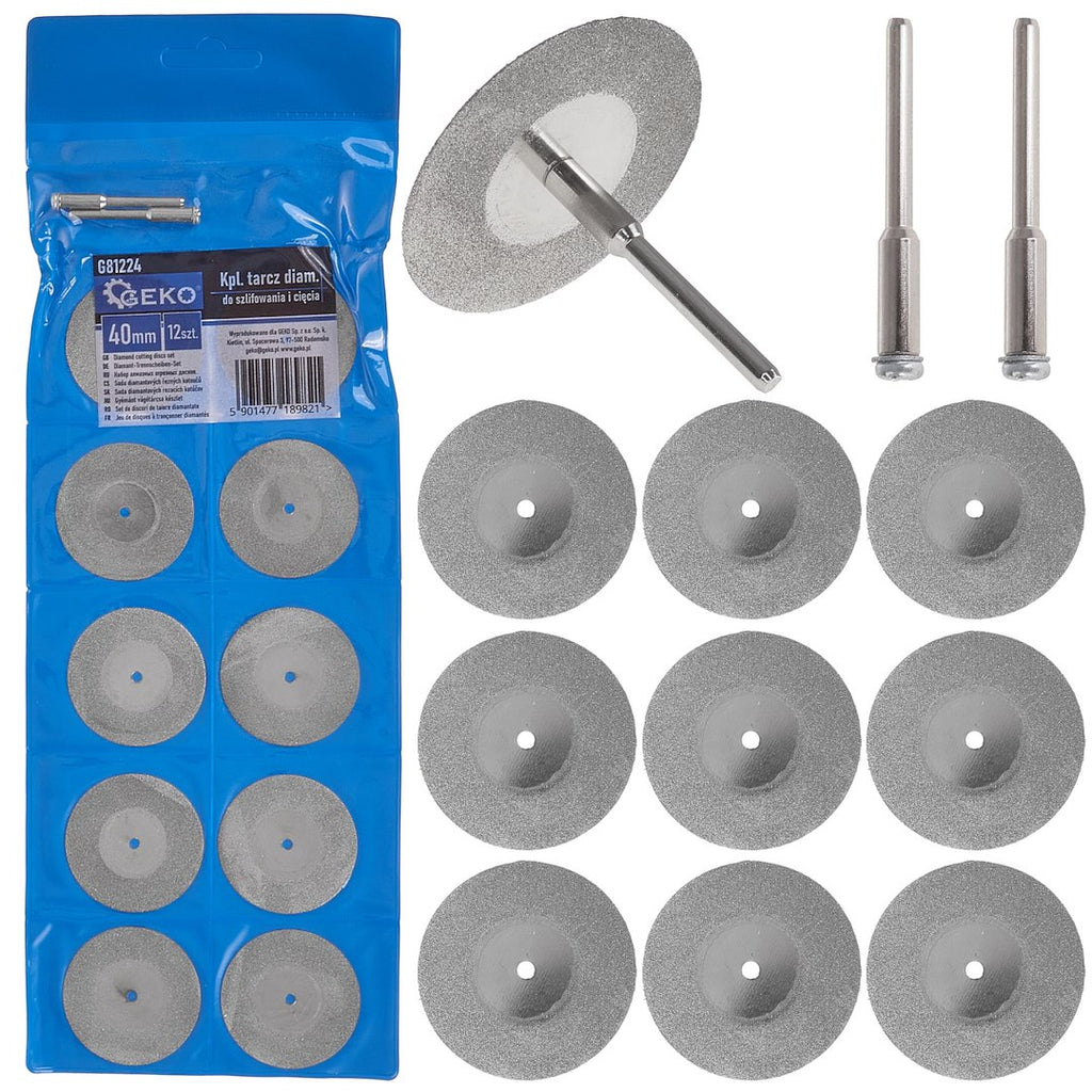 12 pcs Diamond Cutting Discs, 40 mm Set