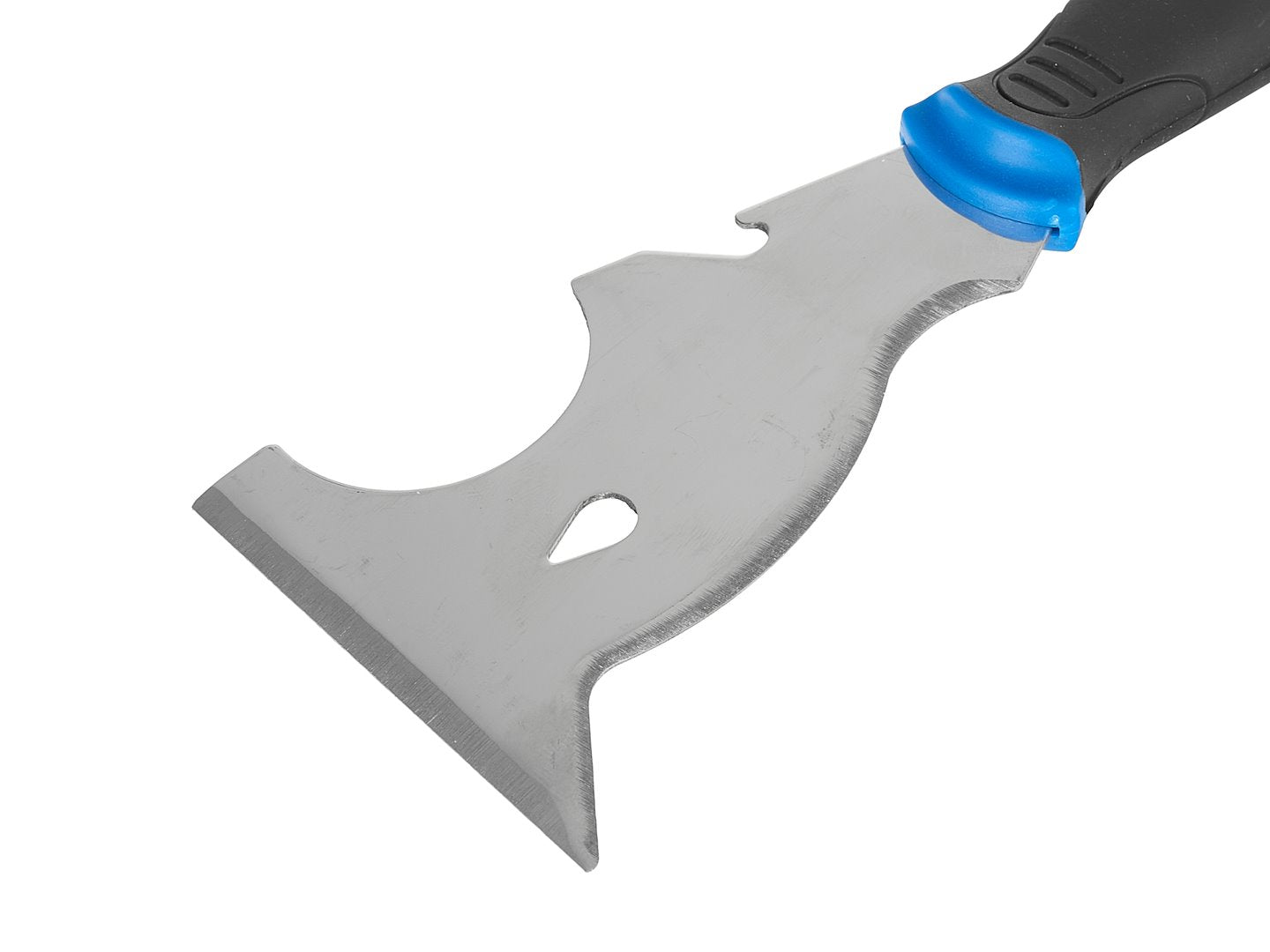 Scraper with profiled edges and bits