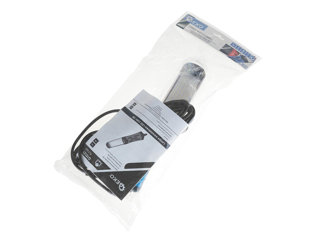 LED Workshop Lamp 230V 15W with a Magnet, Hook and 5m Cable