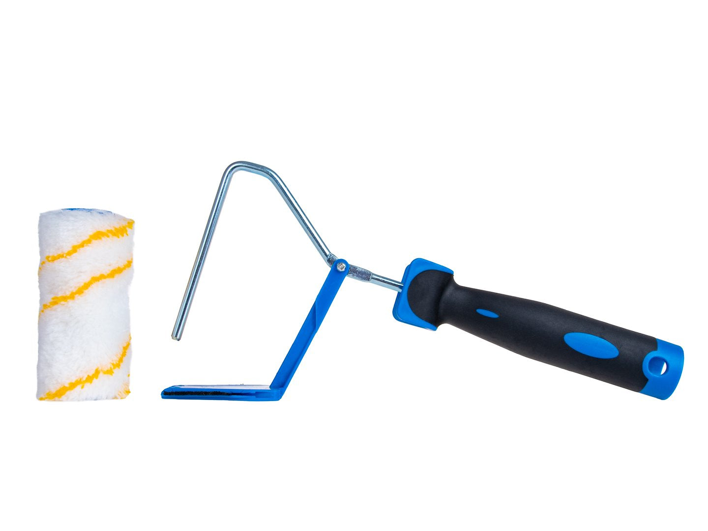 Edge paint roller with 2K roller frame - polyacrylic, 10 cm 30 mm