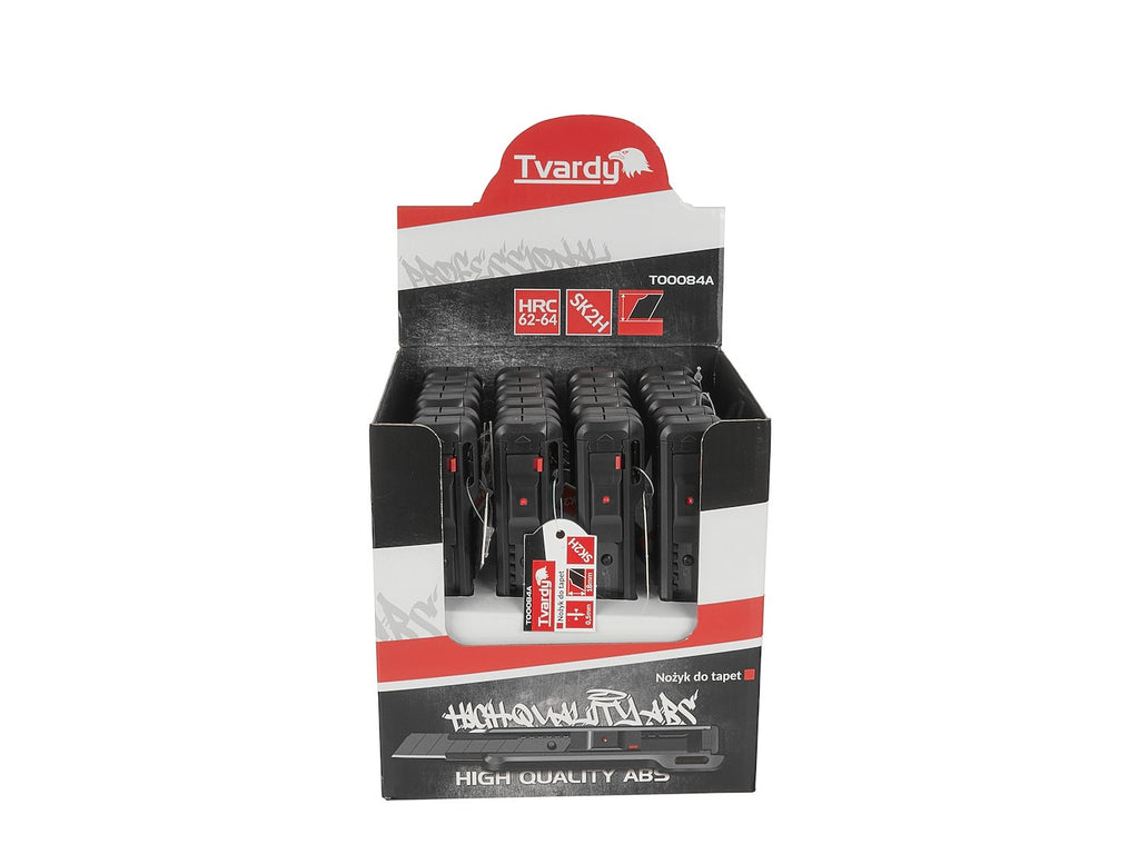 Utility knife 100 x 18 x 0.5 mm EASYGRIP SK2H – display box – Pack of 24