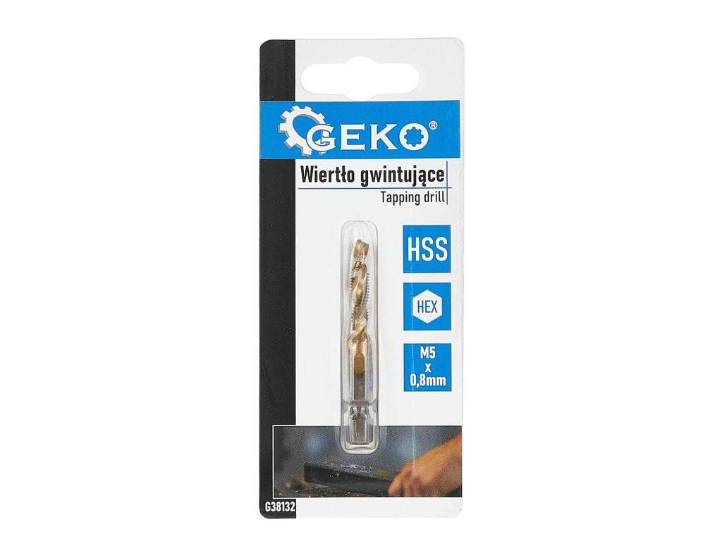 HSS M5 x 0.8 mm tapping drill with HEX mount