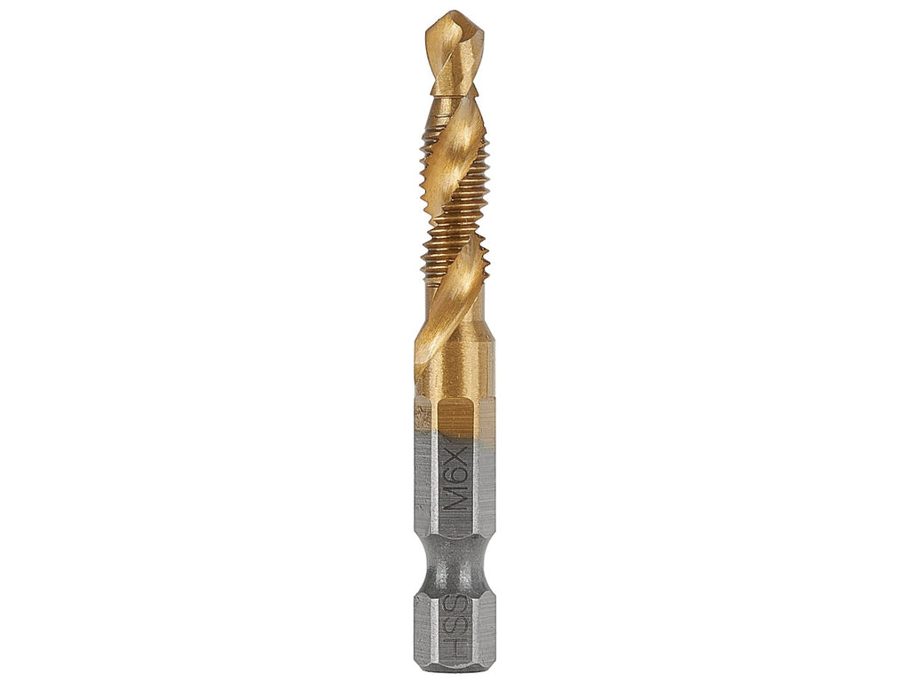 HSS M6 x 1.0 mm tapping drill with HEX mount