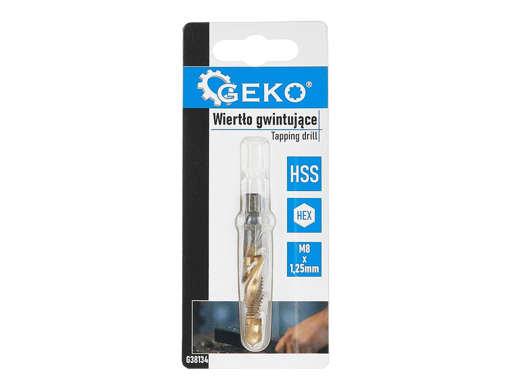 HSS M8 x 1.25 mm tapping drill with HEX mount