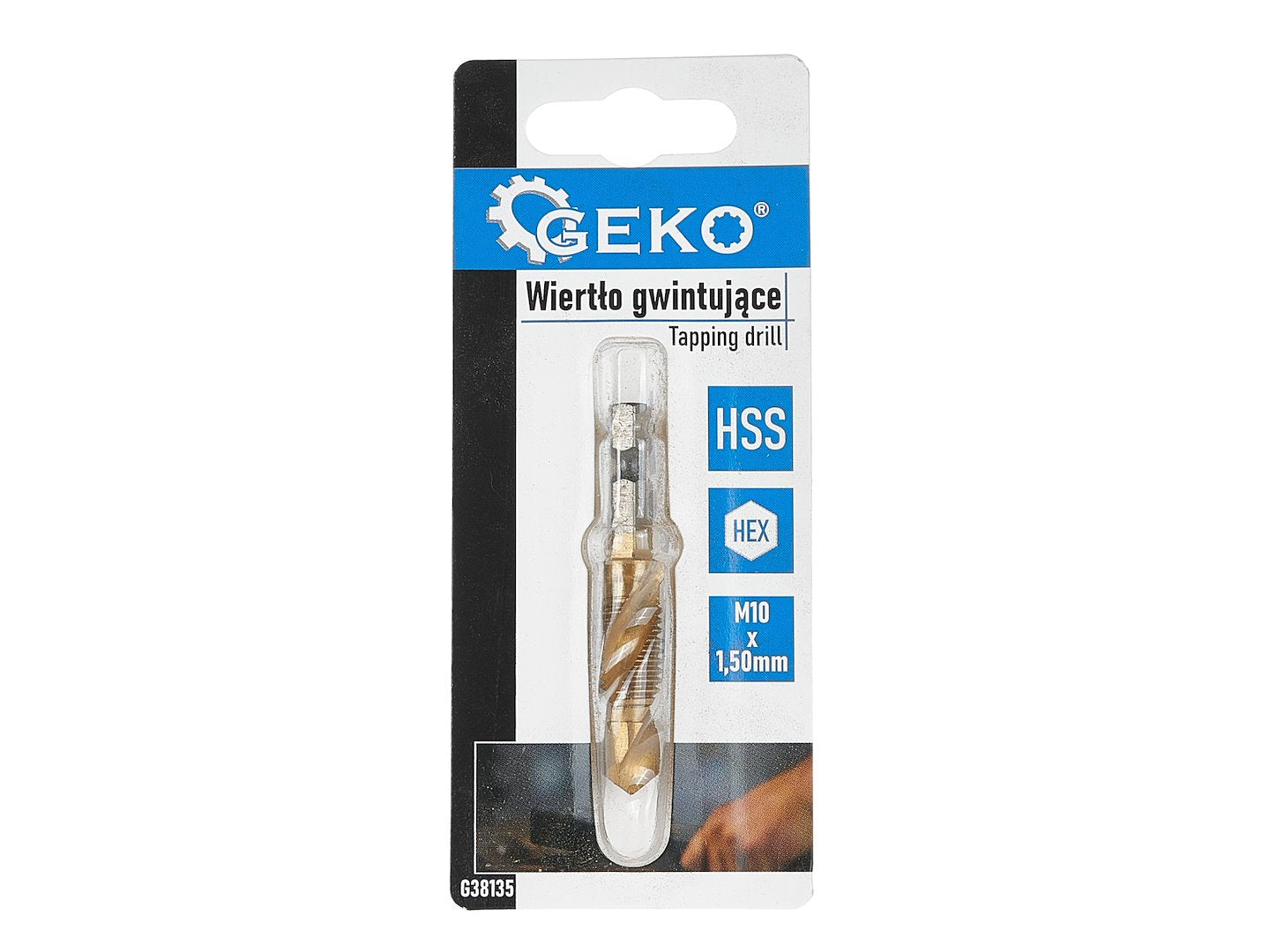 HSS M10 x 1.50 mm tapping drill with HEX mount