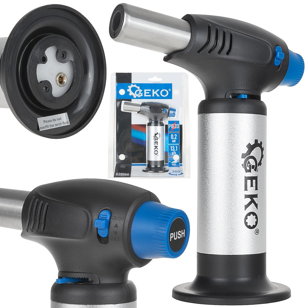 360-degree piezo gas burner with tank